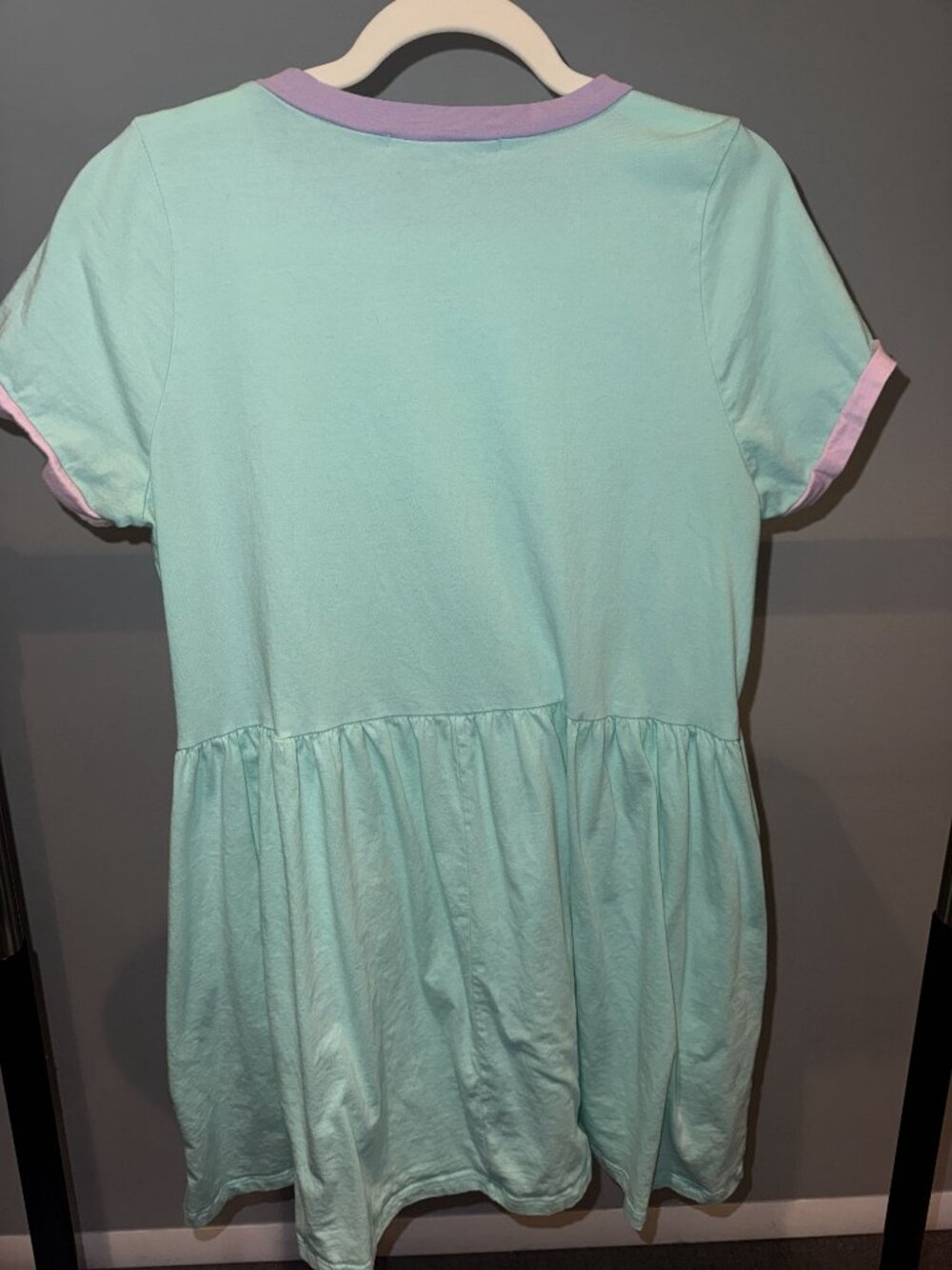 My Violet Cadoodle Mint Pastel Colorblock T-Shirt Dress Size M Pockets - Picture 3 of 7